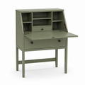 Bureau secrétaire vert sauge avec abattant 90x45x120 cm