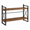Étagère murale industrielle bois et métal 100x22x55 cm