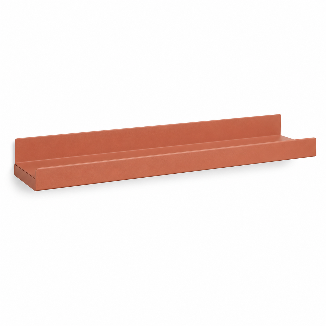 Étagère flottante terracotta à rebord 70x18x10 cm